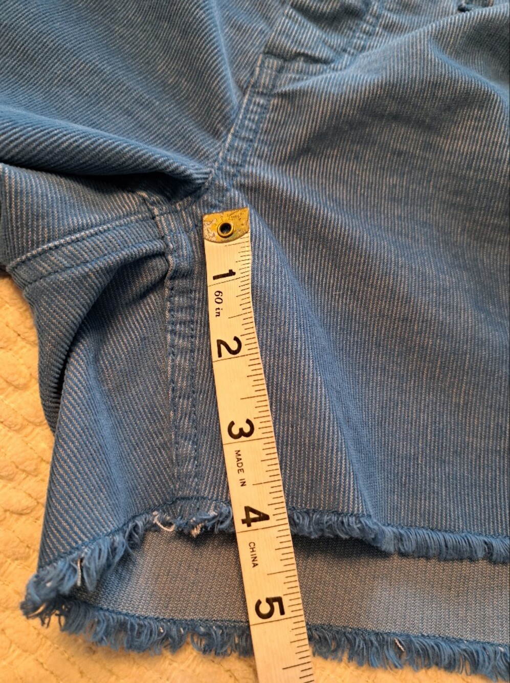 Carve Designs Blue Corduroy Shorts Size 6 - Picture 8 of 8